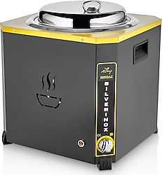 Işıkgaz SilverInox C-02 Jumbo 9 lt Siyah Çorba Isıtıcı