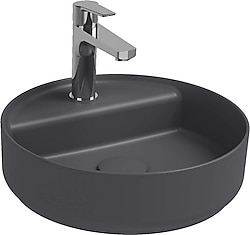 İsvea Infinity 42 cm Antrasit Tezgah Üstü Lavabo