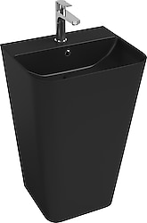 İsvea Sott Aqua 50 cm Siyah Yerden Monoblok Lavabo