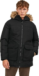 Jack&Jones Wing 12235858 Kapüşonlu Kürklü Erkek Parka