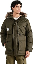 Jack&Jones 12256892 Kapüşonlu Kürklü Erkek Şişme Mont