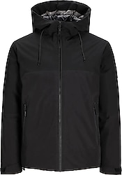 Jack&Jones Aiden Transitional 12260486 Kapüşonlu Siyah Erkek Mont
