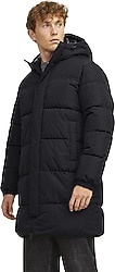 Jack&Jones Bredley Long 12256980 Kapüşonlu Erkek Şişme Mont