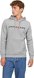 Jack&Jones Corplogo 12137054 Kapüşonlu Erkek Sweatshirt