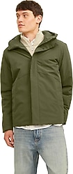 Jack&Jones Keen Kapüşonlu Yeşil Erkek Mont
