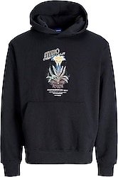 Jack&Jones Lucca Graphic 12276599 Kapüşonlu Erkek Sweatshirt