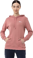 Jack Wolfskin Alice 2000001TR-2949 Kapüşonlu Pembe Kadın Sweatshirt
