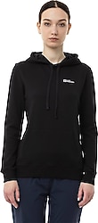 Jack Wolfskin Alice 2000001TR-6000 Kapüşonlu Siyah Kadın Sweatshirt