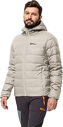 Jack Wolfskin Alter Down 1207671-A0029 Kapüşonlu Bej Erkek Şişme Mont