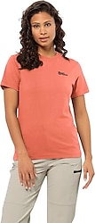 Jack Wolfskin Essential 1808352 Kısa Kollu Bisiklet Yaka Kadın Tişört