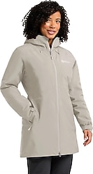 Jack Wolfskin Heidelstein 1115681-A0056 Kapüşonlu Bej Kadın Mont