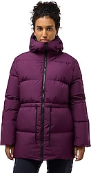 Jack Wolfskin Kirschallee A60213 Kapüşonlu Kadın Şişme Mont