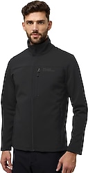 Jack Wolfskin Whirlwind A62521-6000 Siyah Erkek Softshell Mont