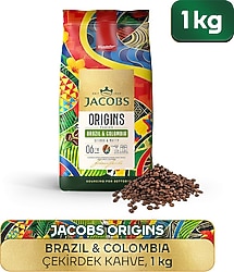 Jacobs Origins Brazil Colombia Çekirdek Kahve 1 kg