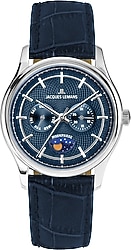 Jacques Lemans Derby 1-2213C Deri Kordon Lacivert Erkek Kol Saati