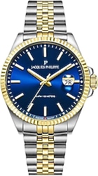 Jacques Philippe Planum Full Date JPQGC671336 Çelik Kordon Mavi