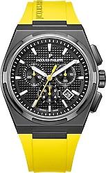 Jacques Philippe Aurora Chrono JPQGC41841XY Silikon Kordon Sarı Erkek Kol Saati