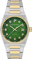Jacques Philippe Aurora Lady JPQLS527398S Gümüş-Yeşil Kadın Kol Saati