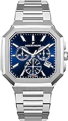 Jacques Philippe Benato Chrono JPQGC1011336 Gümüş-Lacivert Erkek Kol Saati