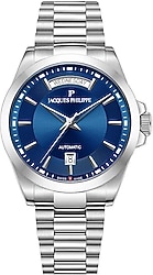 Jacques Philippe Infinitum Day-Date JPAGS831336 Mavi Erkek Kol Saati