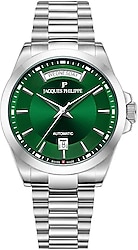 Jacques Philippe Infinitum Day-Date JPAGS8313X6 Yeşil Erkek Kol Saati