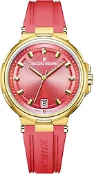 Jacques Philippe Novellus JPQLS4524XXPF Silikon Kordon Pembe Kadın Kol Saati