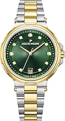 Jacques Philippe Novellus JPQLS4573X8S Çelik Kordon Altın-Yeşil Kadın Kol Saati