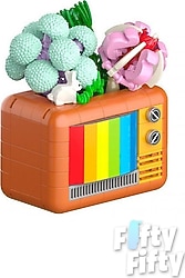 Jaki Plante Serisi Renkli TV FFJK2716 207 Parça Blok Oyuncak