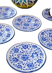Jamuor Mess Fulya 12 cm 6'lı Porselen Çay Tabağı