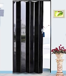 Javitrade Highgloss Siyah Akordiyon Kapı