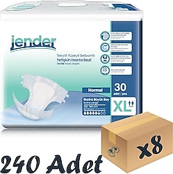 Jender Belbantlı Ekstra Büyük Boy XL 30'lu 8 Adet Hasta Bezi