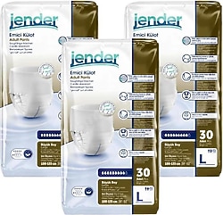 Jender Emici Külot Büyük Boy L 30'lu 3 Adet Hasta Bezi