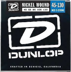 Jim Dunlop DBN45130 Medium 5 Telli 45-130 Bas Gitar Tel Seti