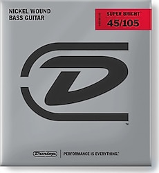 Jim Dunlop DBSBN45105 Nickel 45-105 4 Telli Bas Gitar Teli