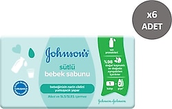 Johnson's Baby Sütlü Bebek Sabunu 90 gr 6 Adet