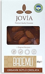 Joiva Organik 85 gr Bademli Sütlü Çikolata