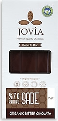 Joiva Organik Sade 85 gr %70 Bitter Çikolata