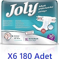 Joly Belbantlı Ekstra Büyük Boy XL 30'lu 6 Adet Hasta Bezi