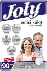 Joly Emici Külot Büyük Boy L 30'lu 3 Adet Hasta Bezi