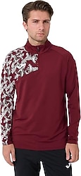 Joma Premium Training 9212328 Yarım Fermuarlı Bordo Erkek Eşofman Üstü