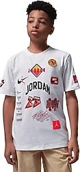 Jordan Dynasty Patch 95F385 Kısa Kollu Bisiklet Yaka Çocuk Tişört