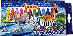 Jovi Triwax Üçgen 12'li Pastel Boya