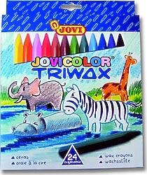Jovi Triwax Üçgen 24'lü Pastel Boya