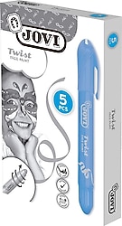 Jovi Twist Stick 5'li Yüz Boyama Kalemi Mavi