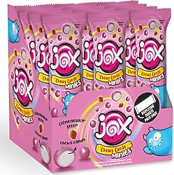 Jox Minies Çilek Aromalı Çiğnenebilir Şekerleme 24x10 gr
