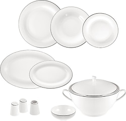 Jumbo Bright Platin 60 Parça 12 Kişilik Yemek Takımı
