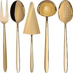 Jumbo 9400 Titanyum Gold 5 Parça Çelik Servis Seti
