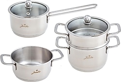 Jumbo Baby Steel 6 Parça Çelik Tencere Seti