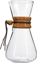 Jumbo Glory 850 ml Cam Kahve Demleme Ahşap Aparatlı