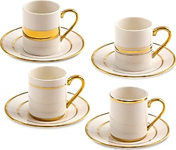 Jumbo Luces Gold 4 Kişilik Kahve Fincan Takımı